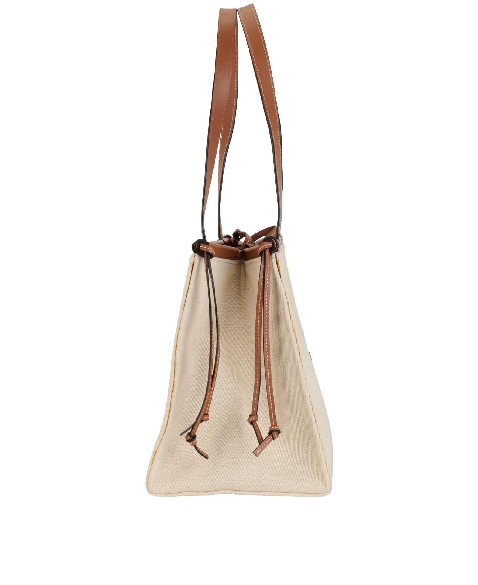 Large Cushion, &pound;480, Handbags, Cream, Canvas, Side view